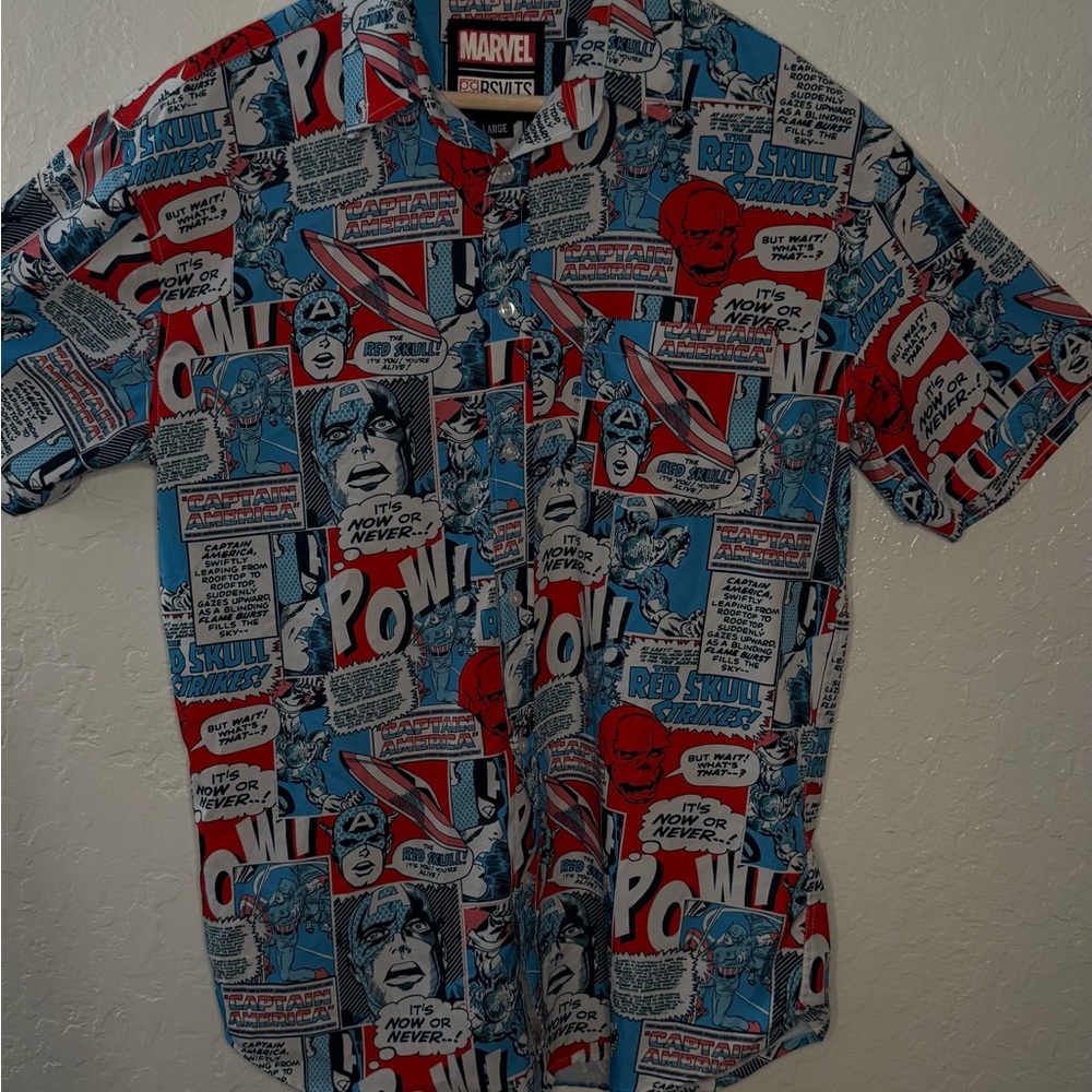 CAPTAIN AMERICA "THE FIRST AVENGER" KUNUFLEX Short Sleeve Shirt